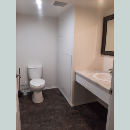 Basement half bath